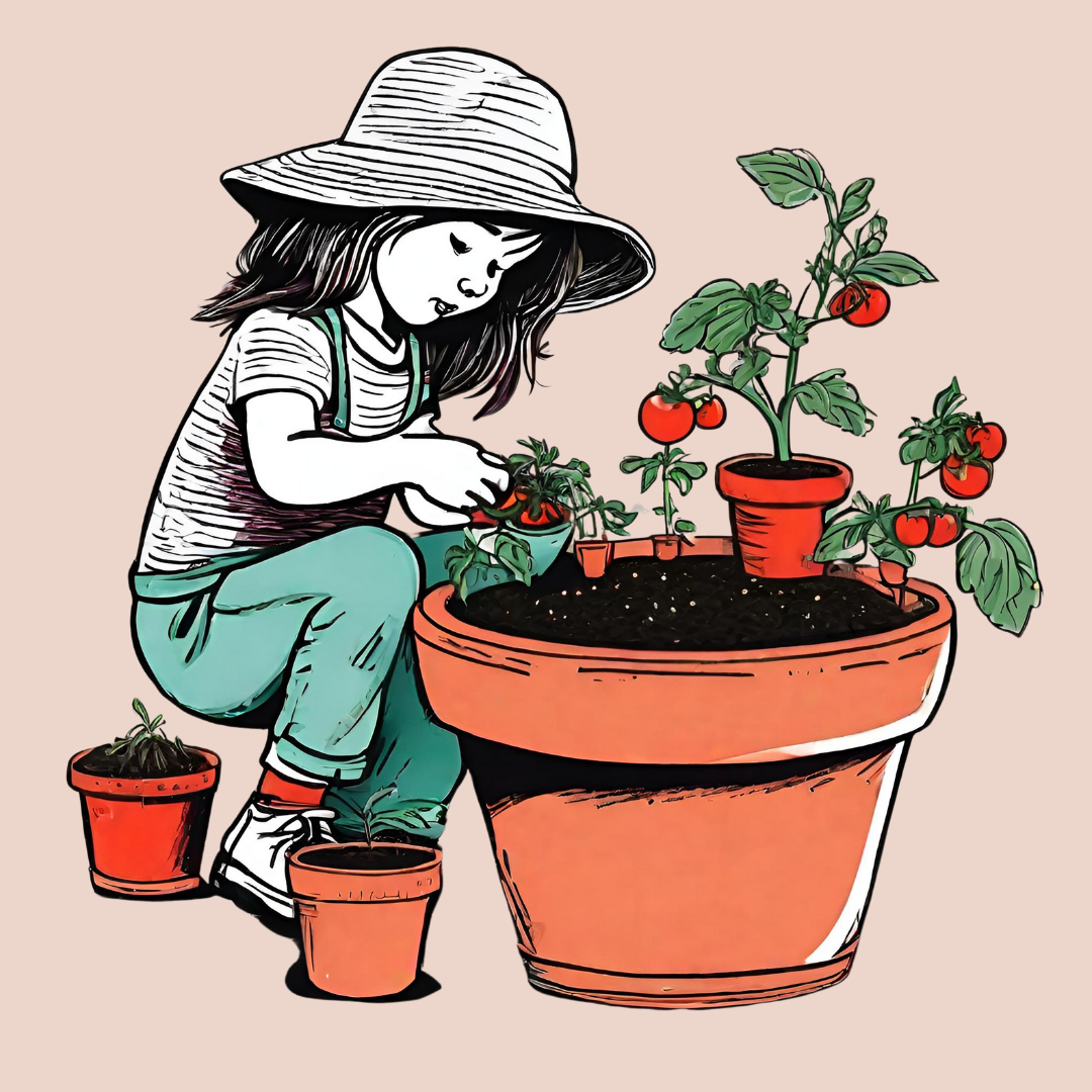 Cultivando Conexiones y Tomates: Un Proyecto Educativo con Niños de todas las Edades