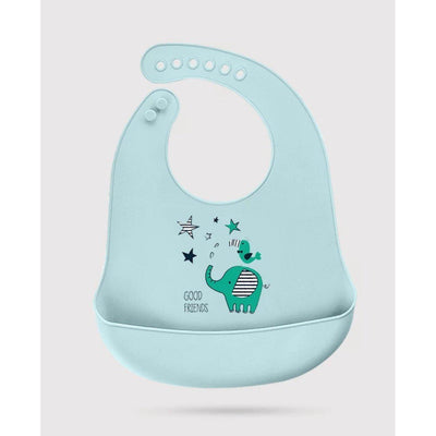 Babero Silicona con Recolector-BluesBlu