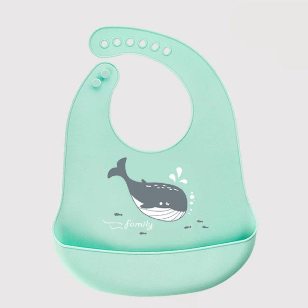 Babero Silicona con Recolector-BluesBlu