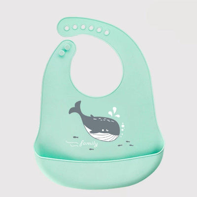 Babero Silicona con Recolector-BluesBlu
