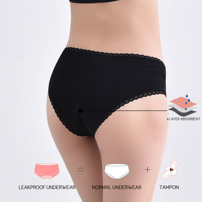 Braga Menstrual Corte Bikini con transparencias - Absorción Media-BluesBlu