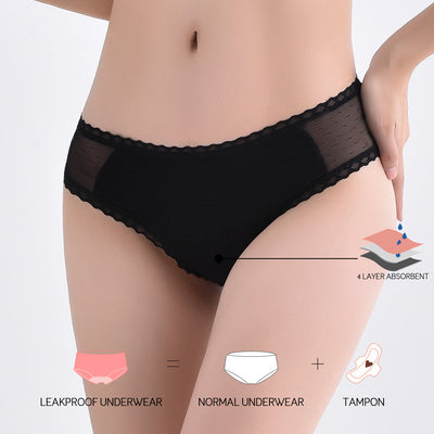 Braga Menstrual Corte Bikini con transparencias - Absorción Media-BluesBlu