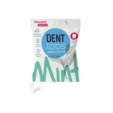 Dentífrico en Tabletas con Fluor - Sabor Menta-BluesBlu