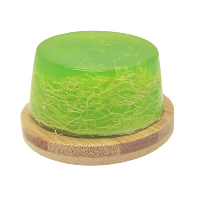Gel de Ducha Sólido Exfoliante de Luffa - Melón Pepino-BluesBlu