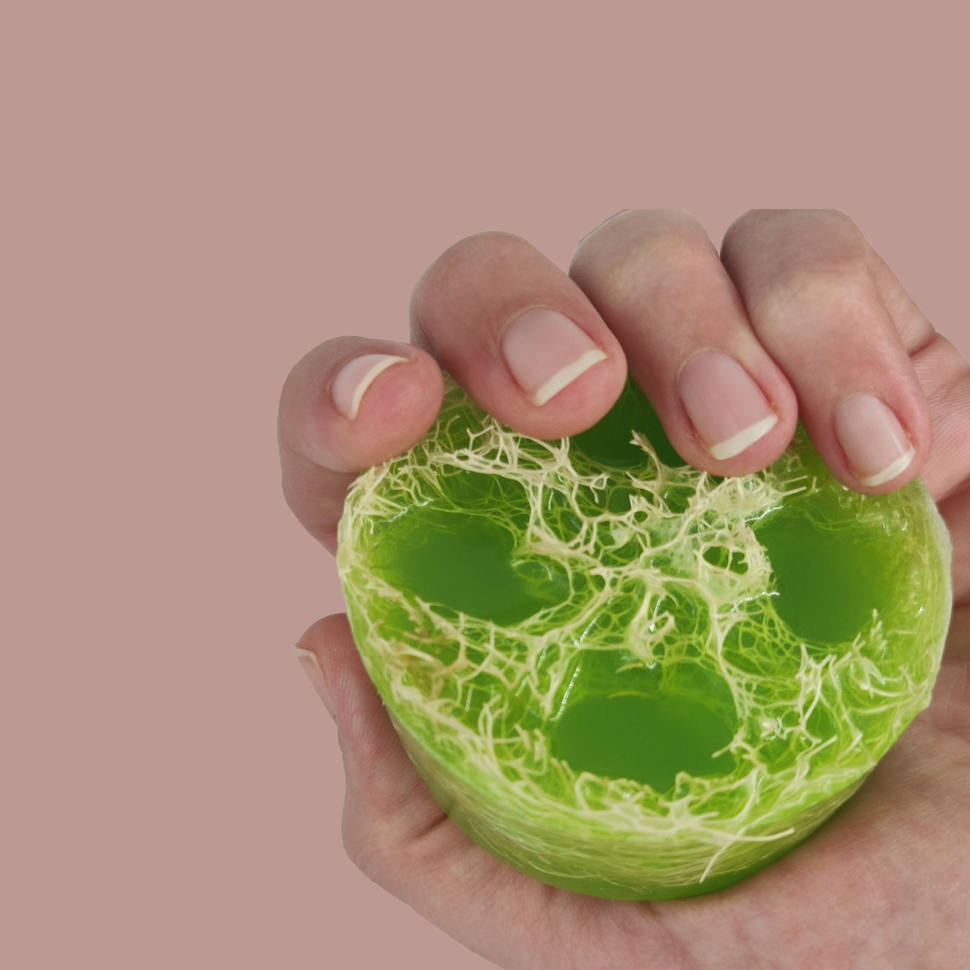 Gel de Ducha Sólido Exfoliante de Luffa - Melón Pepino-BluesBlu