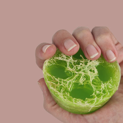 Gel de Ducha Sólido Exfoliante de Luffa - Melón Pepino-BluesBlu