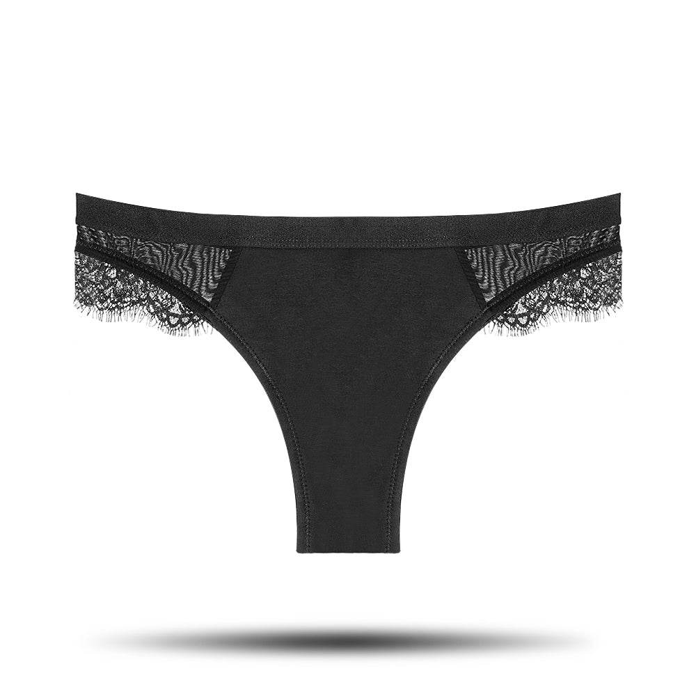 Tanga Menstrual con Encaje - Absorción Media-BluesBlu