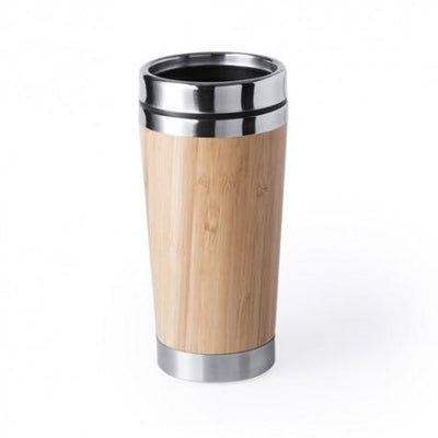 Vaso Térmico 400ml Fibra de Bambú y Acero Inoxidable-BluesBlu